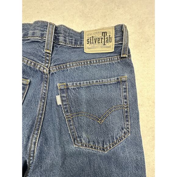 Levi's Silver Tab 94 Baggy Jeans Relaxed Fit Denim Pants Mens Size 27x31 - Picture 9 of 10